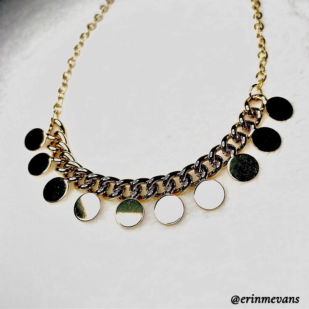 Jules Smith Coin Necklace 14K Gold New